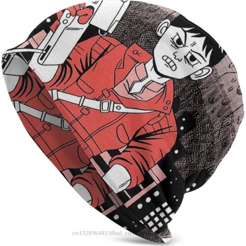 Knitted Hat Kaneda Winter Warm Beanie For Men Women Akira Biker Gang Shotaro Film Skullies Beanies Ski Caps Soft Bonnet Hats