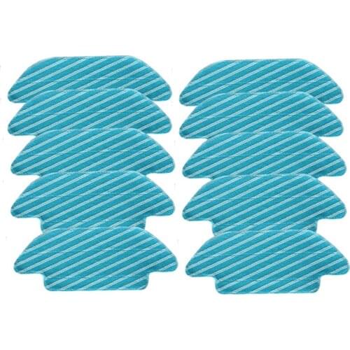 10Pcs Replacement Mop Cloth Rag Pads for Conga 4090 Vacuum Cleaner Spare Parts Accessories