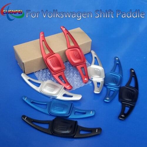 2pcs Aluminum Alloy Car Steering Wheel Shift Paddle Extension Shifter For Volkswagens Passat 2019 Car Interior Accessories