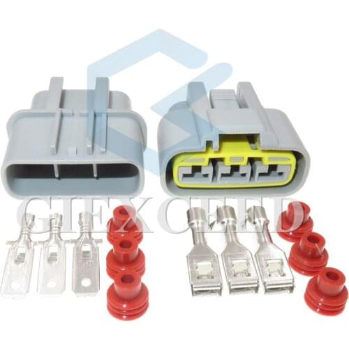 3 Pin Waterproof Female Male Connector Automotive Electrical Sealed Plug Auto Fan Cable Socket