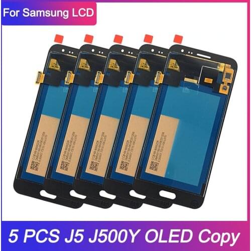 5Pcs/lot OLED COPY LCD for SAMSUNG Galaxy J5 2015 J500 LCD Display Touch Screen For Samsung J500H J500FN J500F J500M SM-J500F
