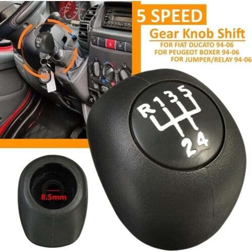 5 Speed Manual Car Gear Shift Knob Shifter Lever for Fiat Ducato Citroen Jumper/Relay Peugeot Boxer 1994 1995 1996-2006