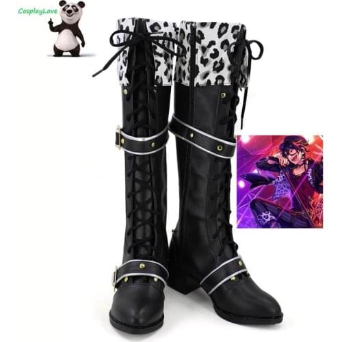 Ensemble Stars Hasumi Keito Sakuma Rei Black Shoes Cosplay Long Boots Newest Custom Made For Halloween CosplayLove