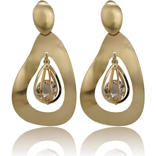 Fani 2021 fashion drop earrings gold dangle earrings Rose Gold Color Drop Earrings brand drop earrings Women Wholesale customer