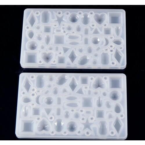 1pcs Water Drop Moon Charm Expoxy Silicone Mold Irregular Shape Pendant Resin Mould Kawaii Craft Uv Resin Supplies