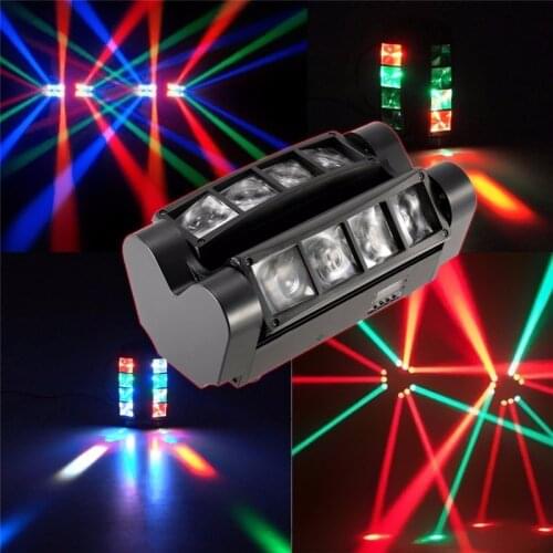 Hot sell led stage light beam dj led rgbw moving head led spot mini led Spider 8x10W RGBW Beam Light