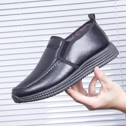 Mens Winter Warm Ankle Boots High Top Men Casual Shoes Cotton Plush Snow Boots New Arrival Flock Lace Up Mans Footwear Soft889