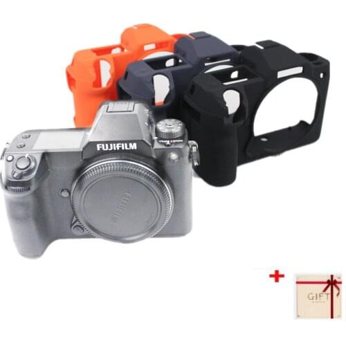 Soft Silicon Case Body Protective Cover Protector Frame Skin for Fujifilm GFX 100S Camera accessories with Clean pen