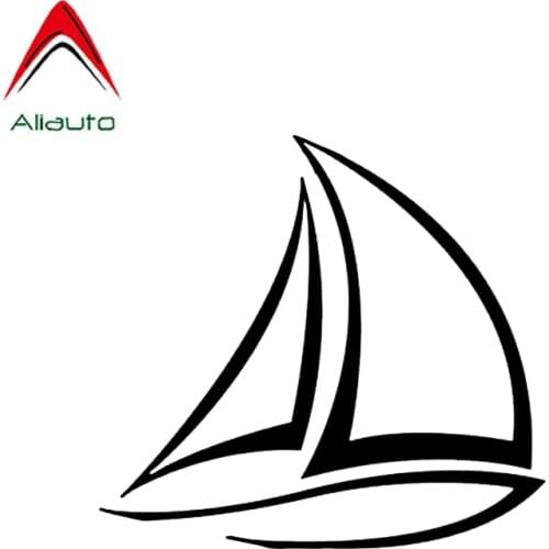 Aliauto Cretive Car Sticker Interesting Sailor Sailboat Boat Automobiles Accessories PVC Decal for Mazda 6 Peugeot 206,11cm*11cm