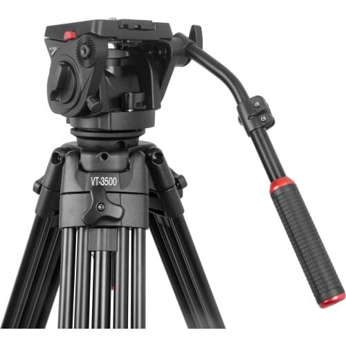 Online Hot Sale Video Tripod with Fluid Video Head VT-3500+VT-3530 from KINGJOY Tripod