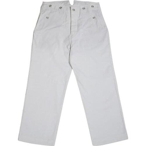 GUHB-008 WWII German Elite white cotton trousers