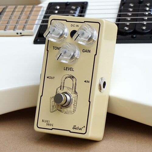 Belcat BLUES DRIVE Guitar Effect Pedal with Tone Gain Level Control Blues and Vintage Effects Stompbox True bypass