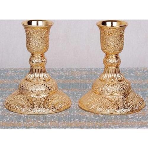 Luxurious Gold Color Candelabra Candle Holder, 1/3/5 Arms Gift for Weddings, Home, Party, Spa, Votive Candle Garden