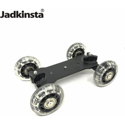 Jadkinsta Photography Slider Dolly Car Mini Table Top Skater Track Slider Super Mute for DSLR Camera Camcorder
