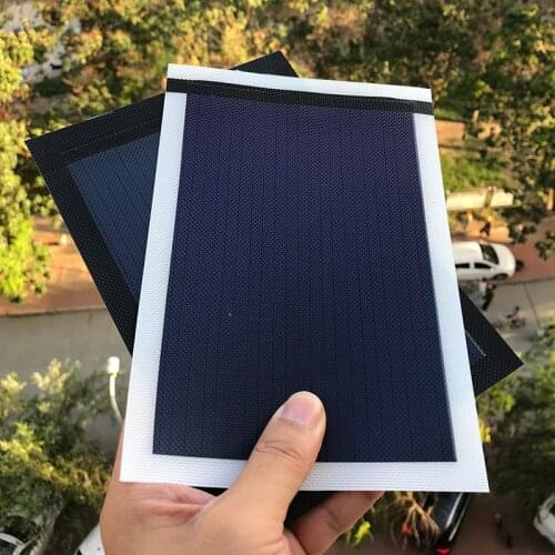 Thin film solar panel photovoltaic cell small flexible cargador solar charger amorphous ETFE 1.5W 1.5V 200MA