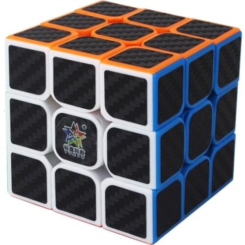 YuXin Carbon Fiber 3x3x3 Magic Cube Professional Game Speed Smooth Exercise Brain Cubes Toy Gift Adult Children Education Puzzle