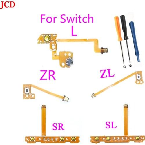 JCD NS Kit De Reparación Para Interruptor Nintendo Con Controlador SL/SR ZR/ZL/Botón L Cinta Flex Cable & Tool 1Set