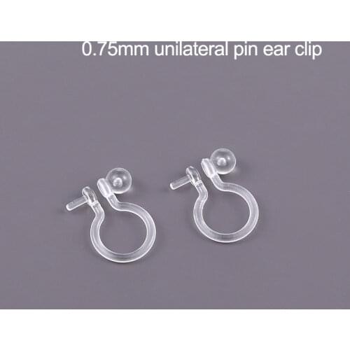 Transparent Ear Clip Base For Jewelry Making Resins U Ear Clip Settings DIY Earrings Jewelry Accessories
