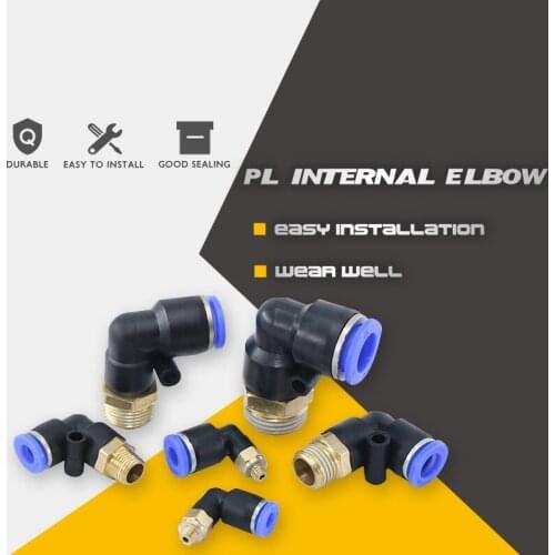 1pcs PL Pneumatic Component Fitting 4/6/8/10 Quick Connectors