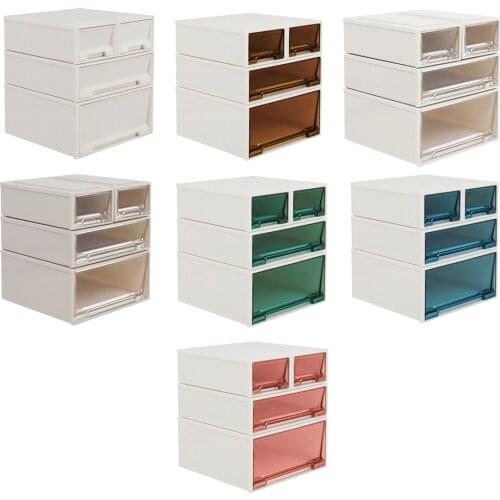 4pcs 1:6 Doll House Mini Plastic Drawer Storage Box Model,Baby Doll Room Furniture Supplies Scenery