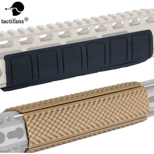 4pcs/pack 6.25" RIS Soft Rubber Cover Rail Texture Rail Panel Picatinny Low Profile Non-slip Surface For KeyMod Handguard Rail