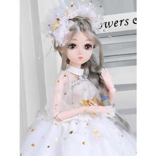 45CM BJD Doll 1/3 Beautiful Girl 28 Spherical Joint Movable Body Can Change Clothes DIY BJD Doll Girl Gift for Children