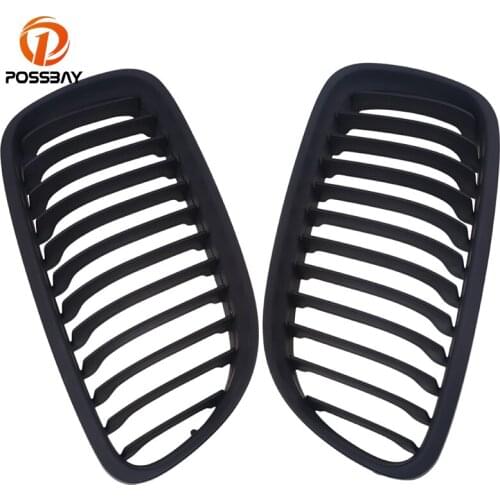 POSSBAY Auto Grille for BMW 3-Series E91 328i/328xi/330d Touring 2008-2012 Facelift Car Matte Black Front Kidney Grilles Grills