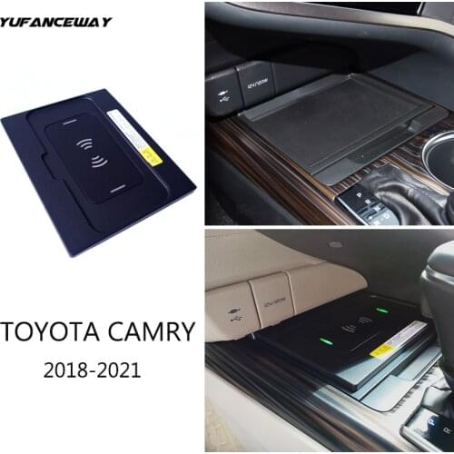 15W Qi Car Wireless Charger For Toyota Camry phone charger fast charging holder iphone case accessories 2018-2021