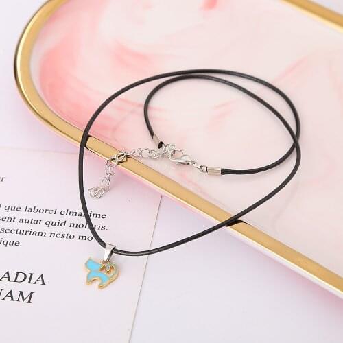 Htzzy New Fashion Necklace for Women Cute Cat Pendant Rope Chain Necklace Vintage Minimalism Necklace Jewelry Gifts