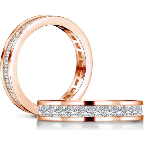 LESF 925 Sterling Silver Simple Geometric Single Stackable Finger Rings For Women Engagement Jewelry