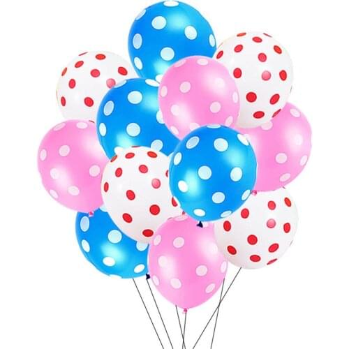 12" Latex Polka Dot Balloons Birthday For Halloween Party 15pcs/lot WeddingMarry Decoration Birthday Decoration Supplies