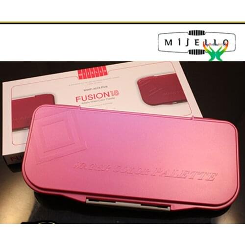 Mijello palette from Korea, Fusion artist 18-panel watercolor palette, pink palette, glass fiber material,art studies