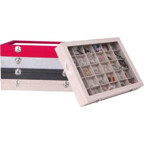 Mordoa 5 colour 30 slot jewelry boxes 35*24*4.5cm