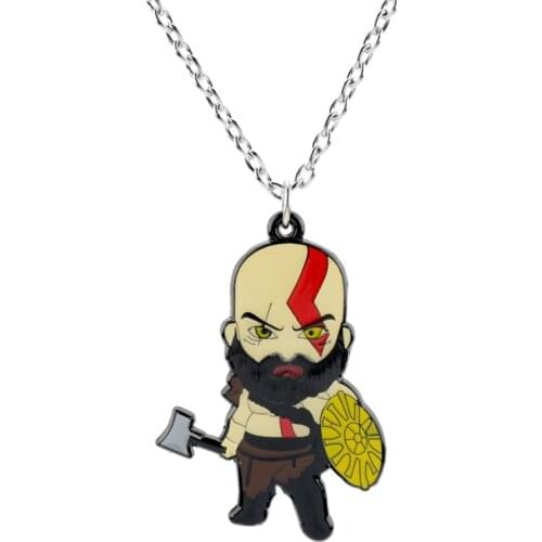 Game God Of War Necklace Sword Blades of Chaos OLYMPUS KRATOS Necklaces Jewelry Classic Weapons Pendant for Men