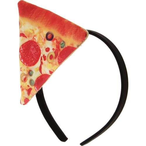 Festival Funny Pizza Fast Food Headband Adults Kids Headwear Fancy Dress Party