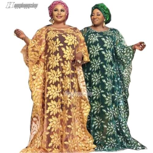 2021 Luxury Lace Dresses for Women African Dashiki Robe 2PCS Outfits Dubai Arab Femme Vestidos Embroidered Wedding Party Gown