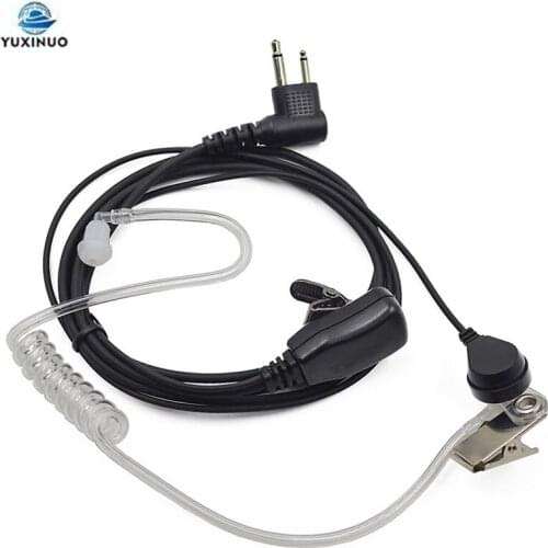 Tactical 2Pin Air Tube PTT Mic Earpiece Headset for Motorola Walkie Talkie EP450 GP300 CP040 CP140 CP180 CP200 Radio Transceiver