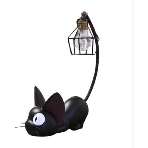 Magic Jiji Cat Night Light Creative Home Resin Crafts Decoration