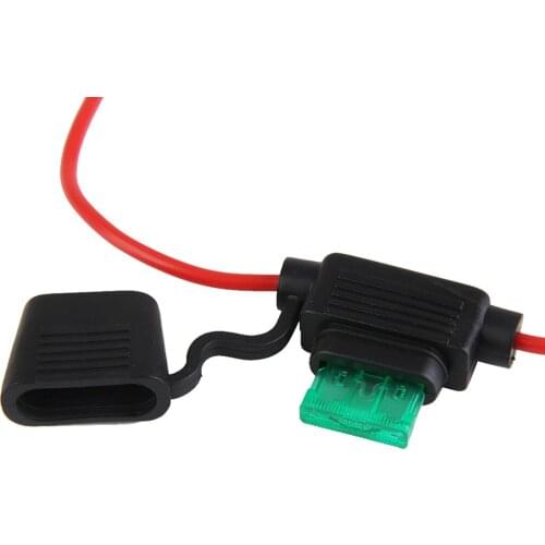 In Line Standard Fuse Holder Splash Proof For 12V 30A Fuses Motor Bike