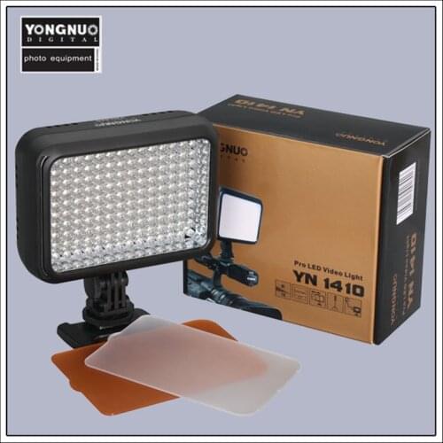 YONGNUO YN1410 5500K/3200K 140 Pieces Highlighted LED Photographic Lighting Optional with AC Adapter Battery KIT for SLR DSLR