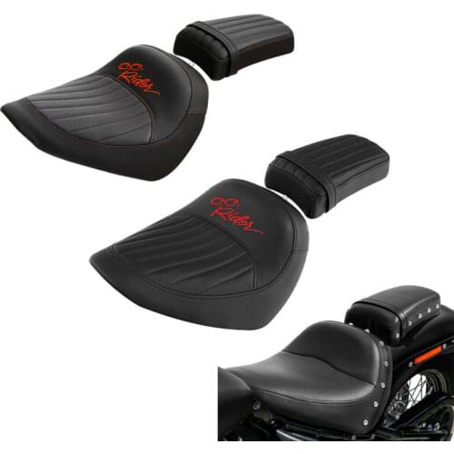 Motorcycle Driver Rear Passenger Seat Fit For Street Bob FXBB Standard FXST 2018-2020 2019