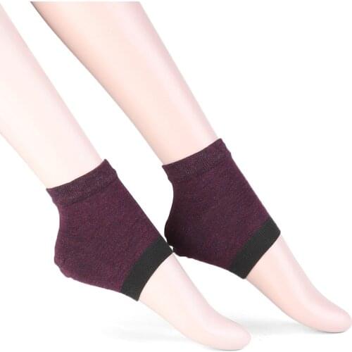1 Pair Unisex Heel Gel Socks Moisturizing Spa Sock Foot Care Tools Protector Skin Exfoliating Smooth Anti Dry Cracked Chapped