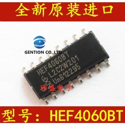 10PCS Oscillator chip IC HET4060 HEF4060BT SOP16 division in stock 100% new and original