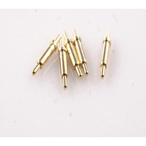 10pcs Spring-Loaded Pogo Pin 7.0 mm Height Flange 1.8 mm Diameter Tail 2.0mm Through Hole PCB Single Spring Header Male Contact