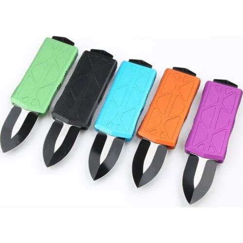 5 Colors Mini Keychain Knife Exocet Flying Fish Knife Belt Clip Tactical Pocket Folding Survival Pushing Knife Camping Knifes