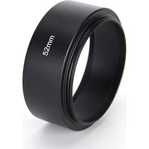 52mm Metal Camera Lens Hood For Canon Nikon 50mm F1.8 Tool Accessories Lens Hood