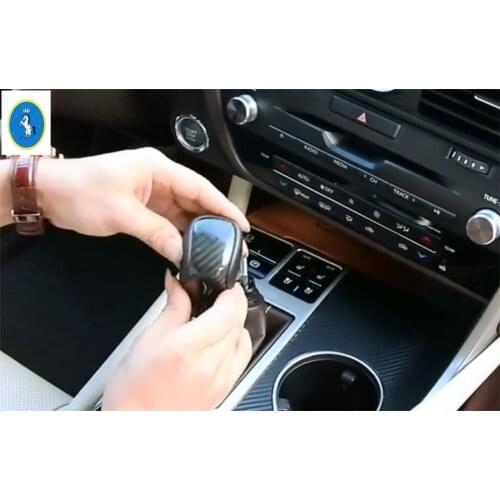Yimaautotrims Auto Accessory Stalls Gearshift Box Head Decoration Frame Cover Trim Fit For LEXUS NX NX200T NX300H 2018 2019