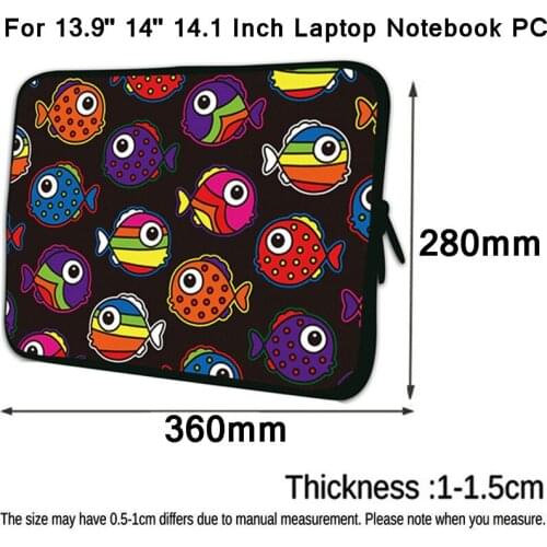 For Acer Swift Lenovo Huawei Matebook D 14 2020 Newest Sleeve Laptop 14 Inch Prints Carrying Cover Case 13.9" 14.1 Notebook Bags