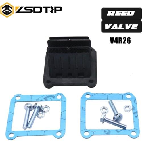 ZSDTRP Alconstar Valve For V4R26 2017-18 KTM SX 125-300 Reed Cage/Block With Carbon Fiber Petals V4R26 For Husqvarna KTM 125-300