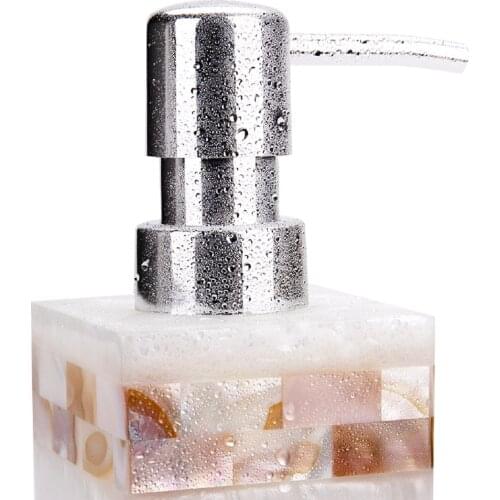 Resin toilet gargle cup set shell bathroom five piece set natural color shell inlaid bathroom electric toothbrush set